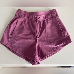 Lululemon Purple athleisure Shorts Lightweight Elastic Waist